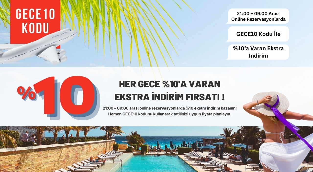 Her Gece %5 Ekstra İndirim Fırsatı !